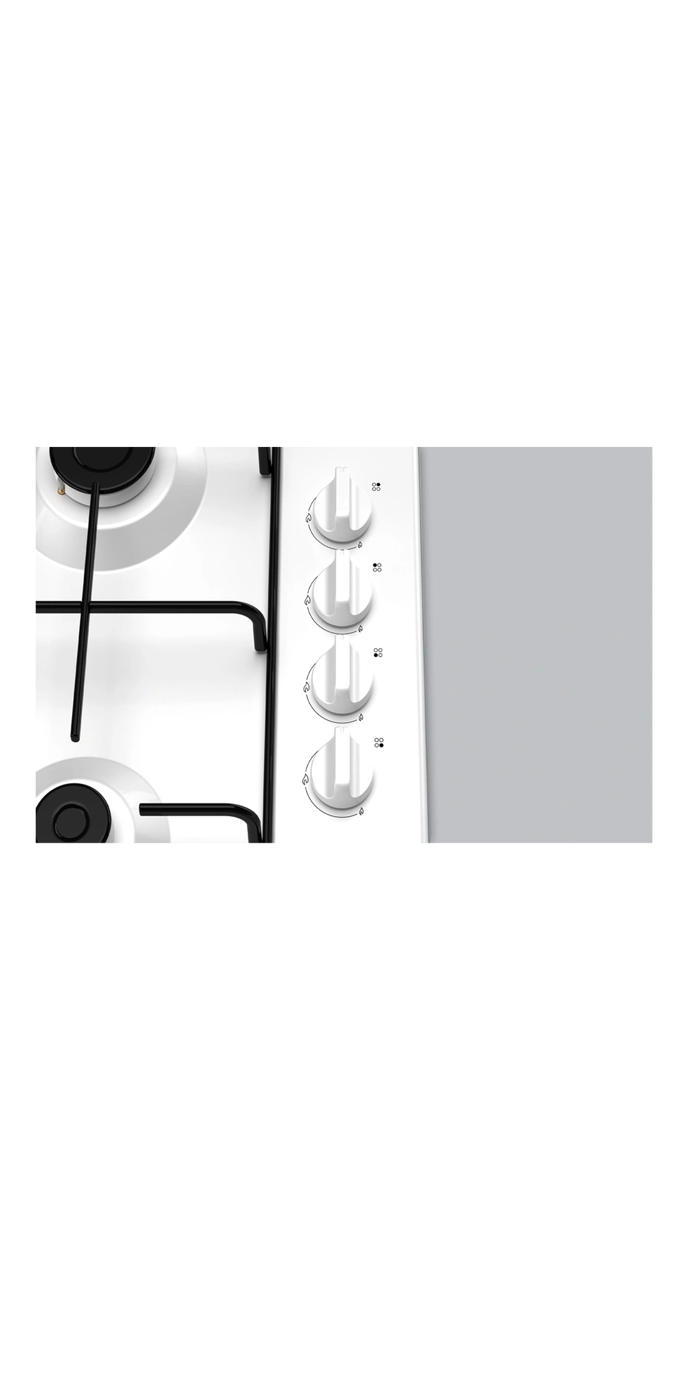 Set Üstü Gazlı Ocak 60 cm Beyaz