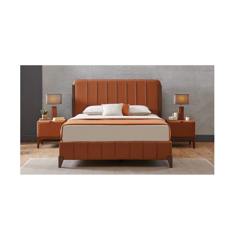 Melinda Başlıklı Baza 160x200 - 40206 Taba