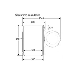 Çamaşır Makinesi 9 kg 1200 dev./dak.