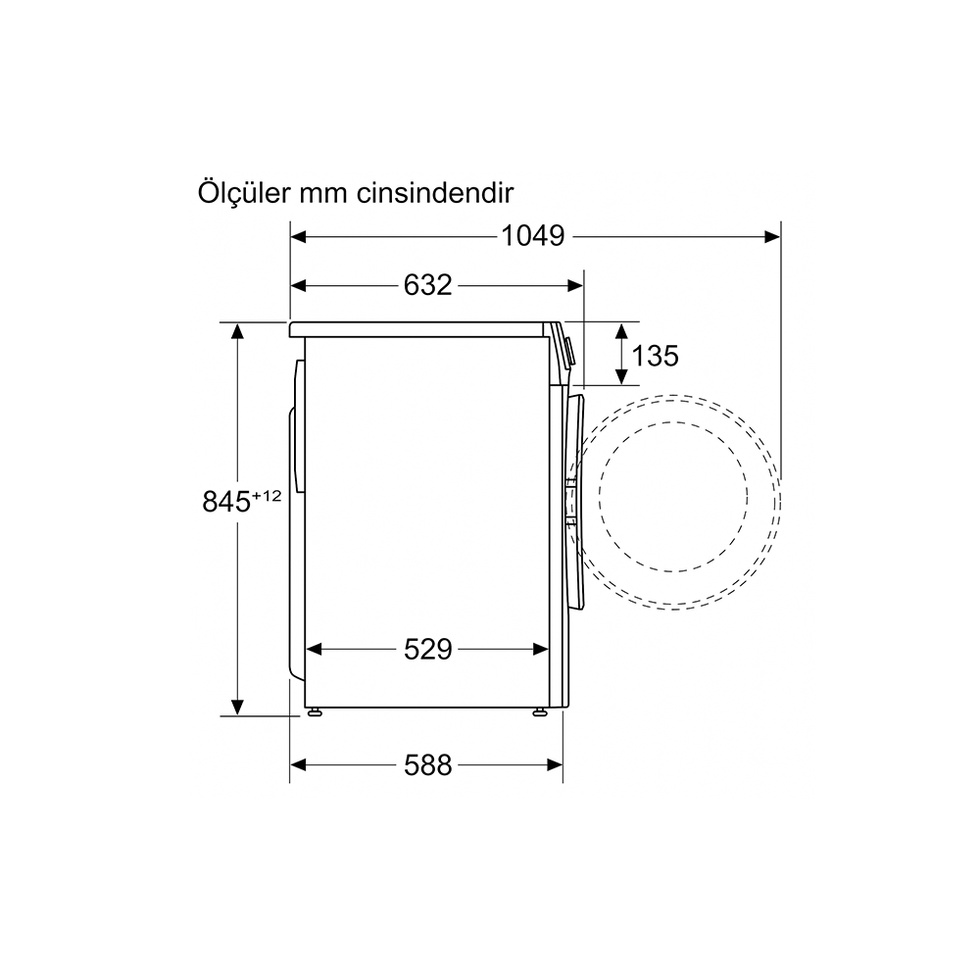 Çamaşır Makinesi 9 kg 1200 dev./dak.